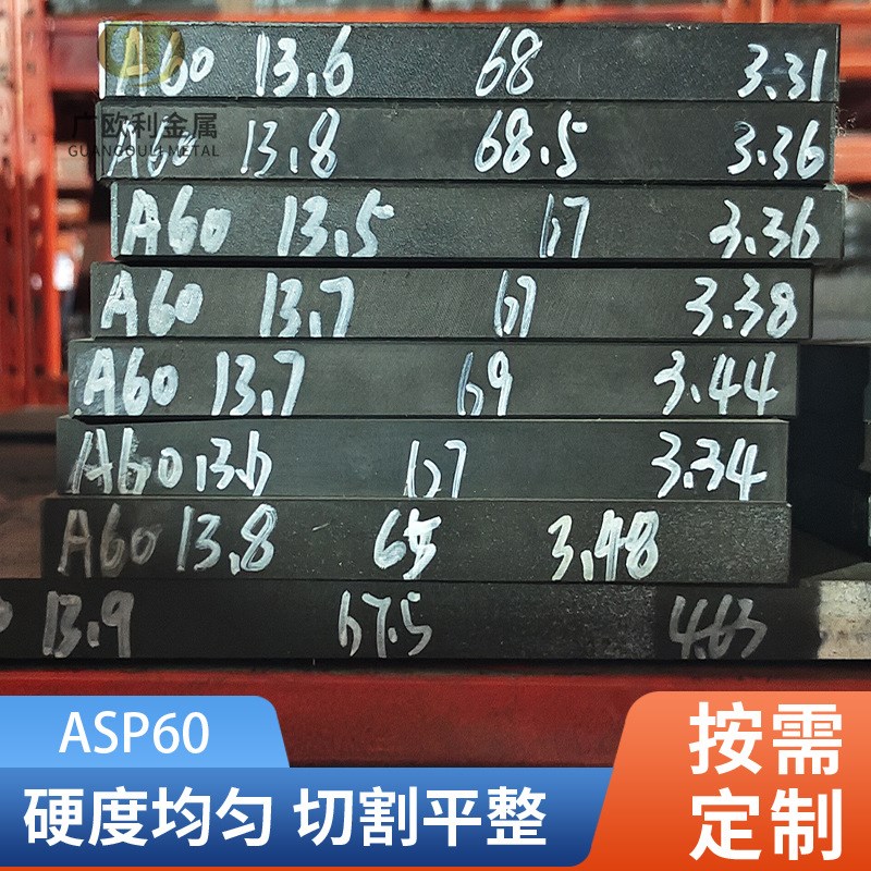 ASP30c高速钢板ASP60粉末钢硬料ASP-23淬火料PM23冲子料ASP-30圆