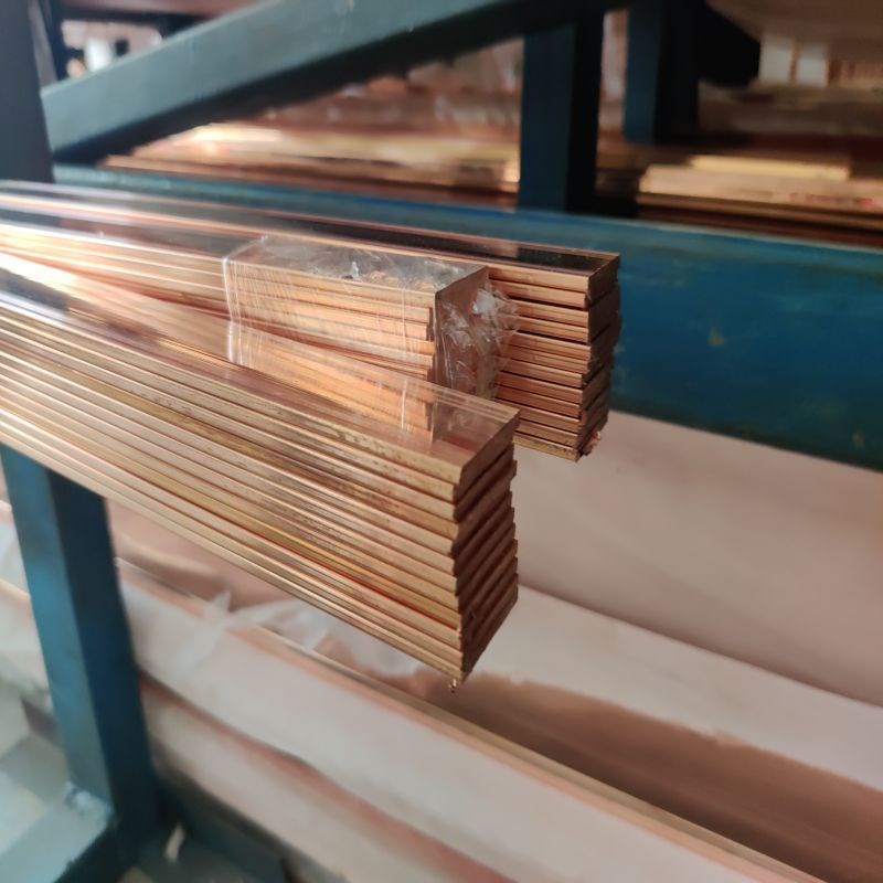现货零切C1100紫铜排 T2紫铜排 C紫铜扁条 H59黄铜排折弯零售镀锡