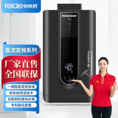 农村家用一体式恒温燃气热水器 二级能效16升大屏恒温厨卫热水器