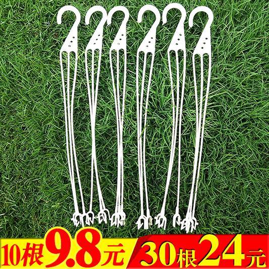 花盆吊钩吊挂装饰挂盆吊绳阳台吊篮挂架吊兰盆绿萝白色护栏绿植