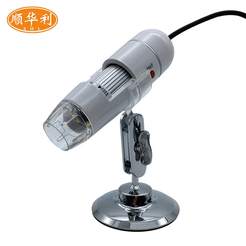 手持500倍USB高清数码电子显微镜便携式毛孔皮肤放大镜显微镜拍照