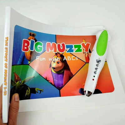 点读版Big Muzzy玛泽英语启蒙幼儿早教英文动画台词本支持小蝌蚪