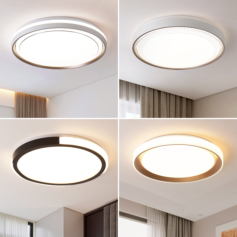 2022新款LED吸顶灯卧室灯现代简约圆形客厅灯过道走廊阳台灯具