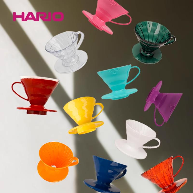 HARIO日本V60滤杯分享壶滴漏式树脂漏斗手冲咖啡壶家用器具过滤器