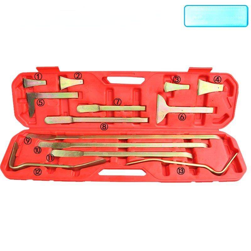 汽车钣金凹陷修覆撬棍撬棒钣金翘板工具撬杠撬板撬杠13件套7件套