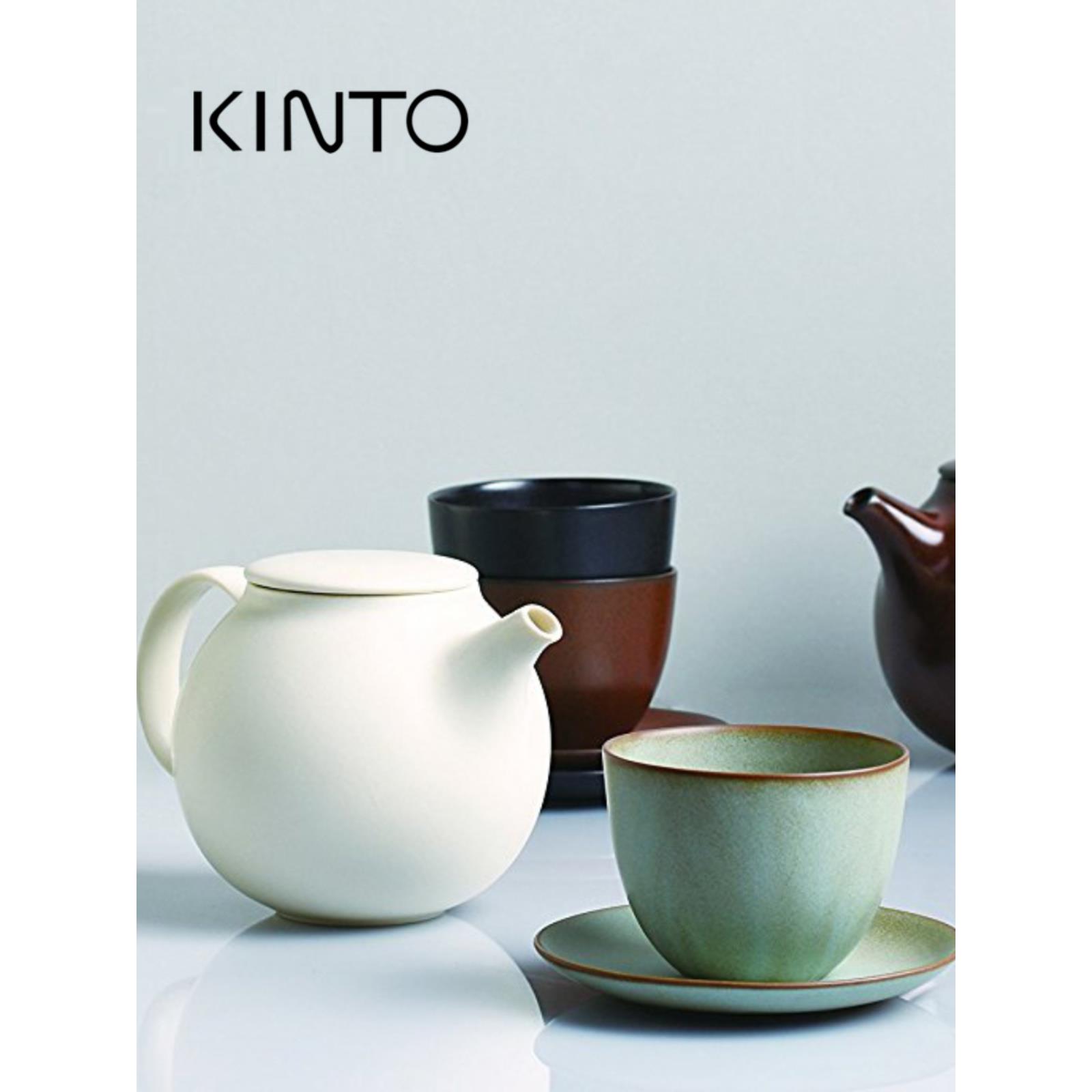 日本Kinto陶瓷茶壶500ml花茶壶过滤茶具花茶壶手工茶具