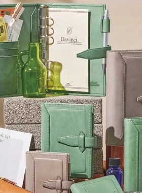 现货 达芬奇roroma2024限定色 绿色 灰色M5 A7A6A5手帐牛皮