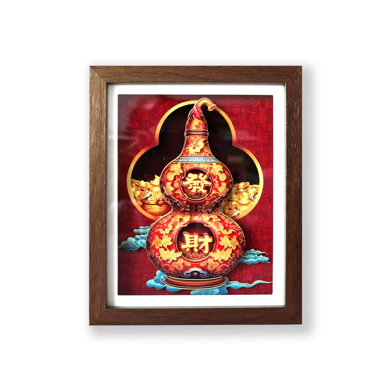 暴富葫芦剪纸喜庆j 创意桌面精美摆台 文创节日礼物非遗工艺品摆