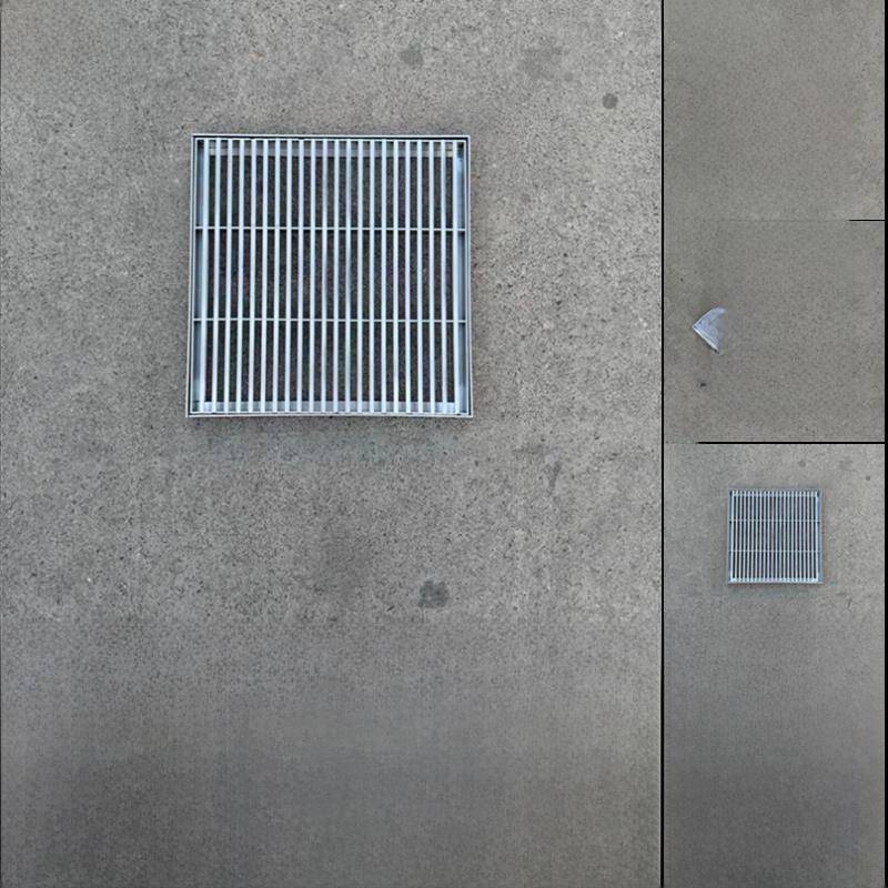 304不锈钢人孔盖不可见线性排水盖下水道雨水格栅定制圆形方形
