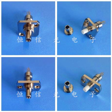 1mW-50mW 红光一体机用650nm红光激光器方形扁形套管可换 三引脚