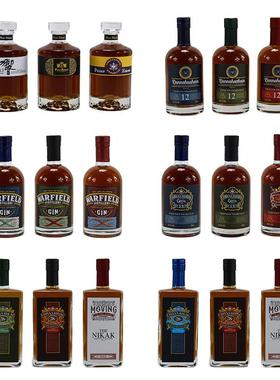 酒柜摆件假酒厨房餐边柜子摆设样板房间客厅橱柜仿真酒瓶软装饰品