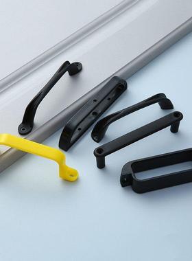 厚黑色尼龙塑料门把手拉手菜板柜门设备电柜箱机抽屉衣柜箱包提手