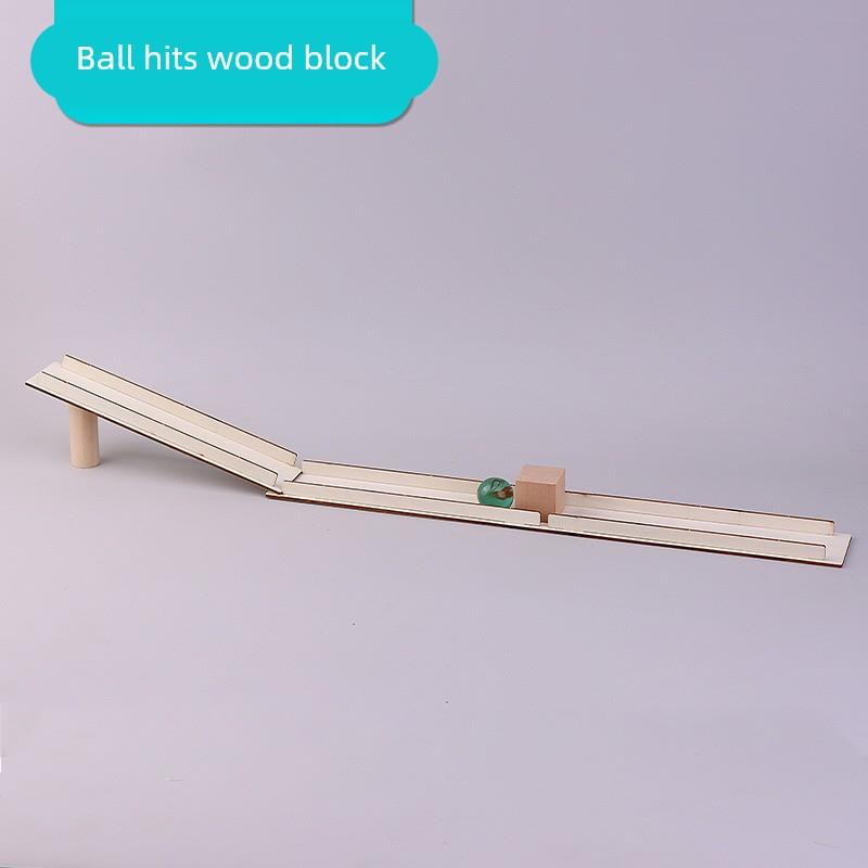 势能转化动能演示器材小球撞击木块小学生三年级科学实验物理教具