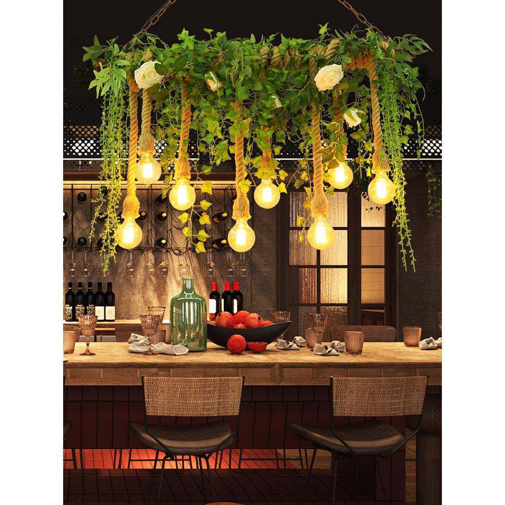 创意植物吧台吊灯餐桌酒吧清吧主题餐厅花店阳台阳光房玻璃房灯饰