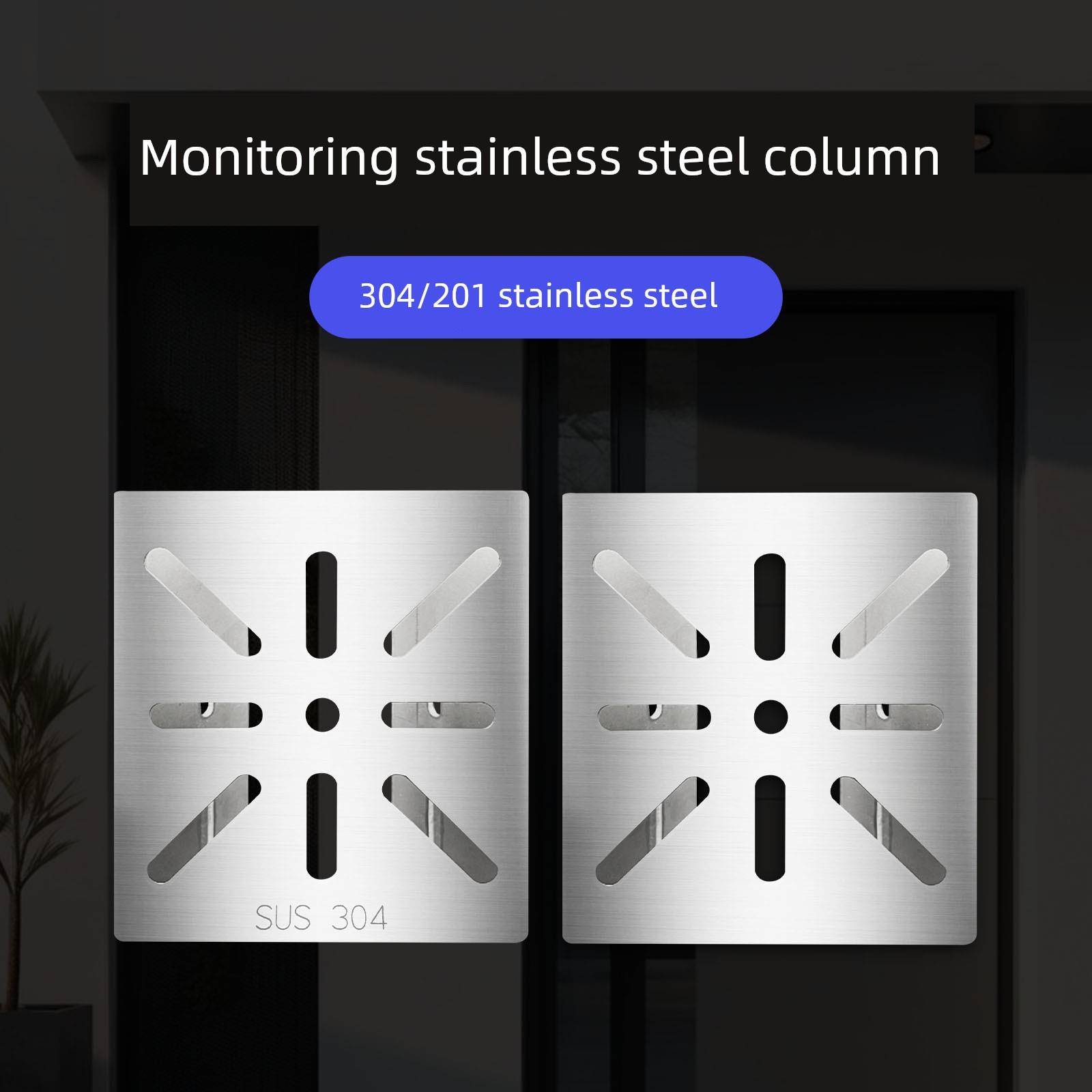 201不锈钢监控支架横梁304小箍杆柱路灯电话杆支架摄像机