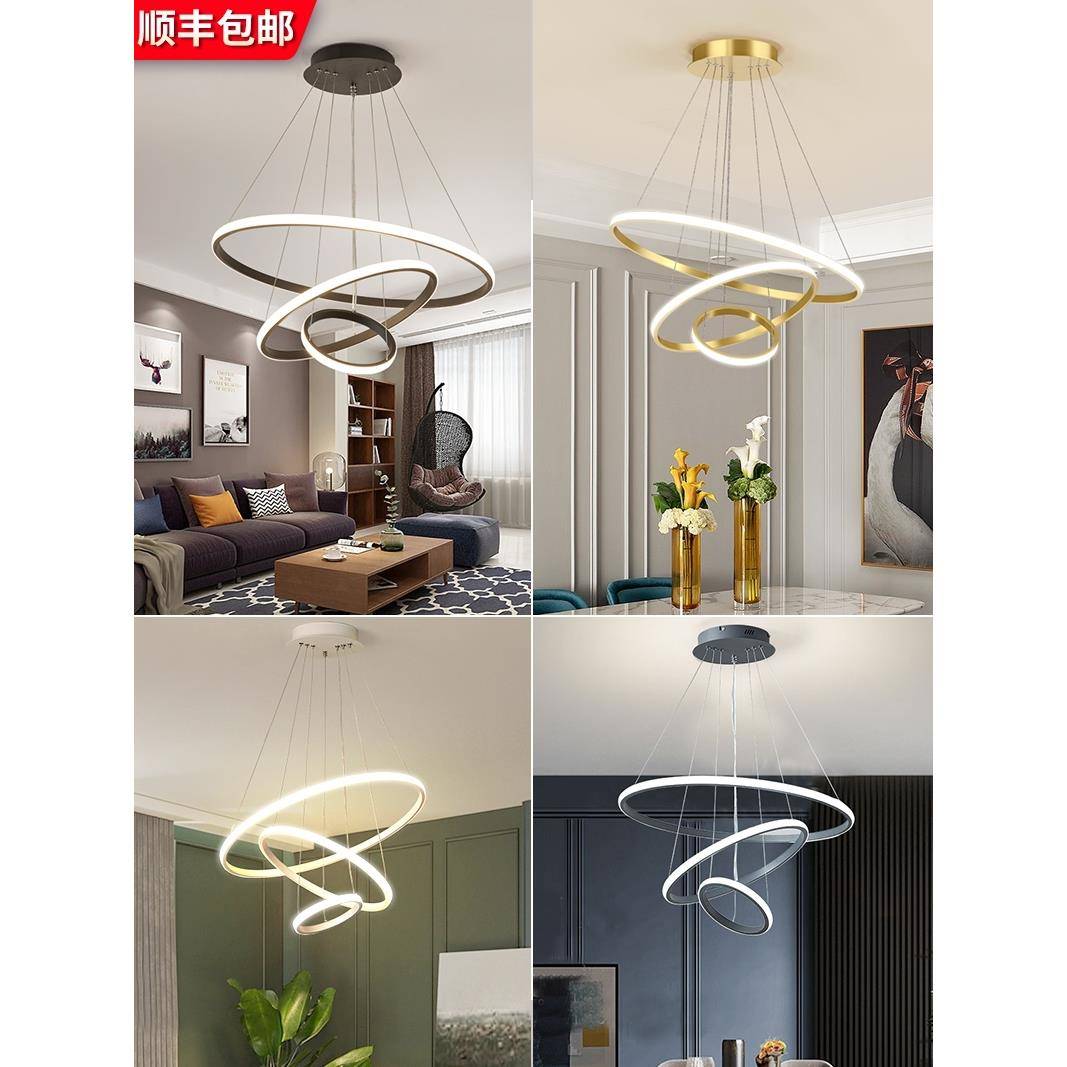 LED吸顶灯卧室餐厅灯 简约现代创意个性网红灯具北欧吧台客厅吊灯