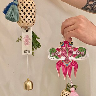 潍坊风筝文创手工风筝i材料包风筝风铃挂饰创意礼品档礼