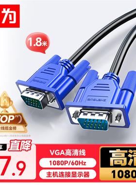 胜为（shengwei）VGA线高清视频线 1.8米电脑主机连接投影仪显示