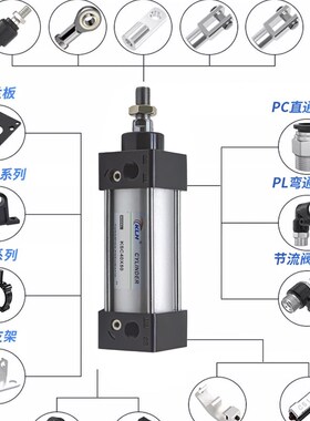 标准气缸SC40*5X10X15X20X30X35X40X45X55X60X65X70X80X85X90X95S