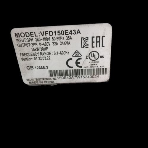 台达VFD-E系列 VFD150E43A-BA 380V 15KW 600HZ 变频器 质保