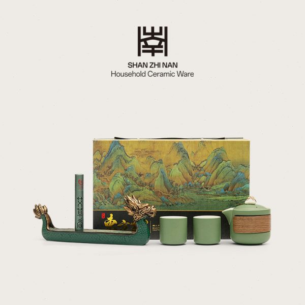 端午节礼品龙舟创意茶具伴手礼旅行茶具商务伴手礼实用节日礼品