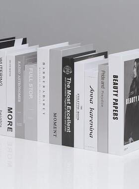 现代简约假书彷真书书房样板间客厅装饰品拍摄道具书创意家居摆饰