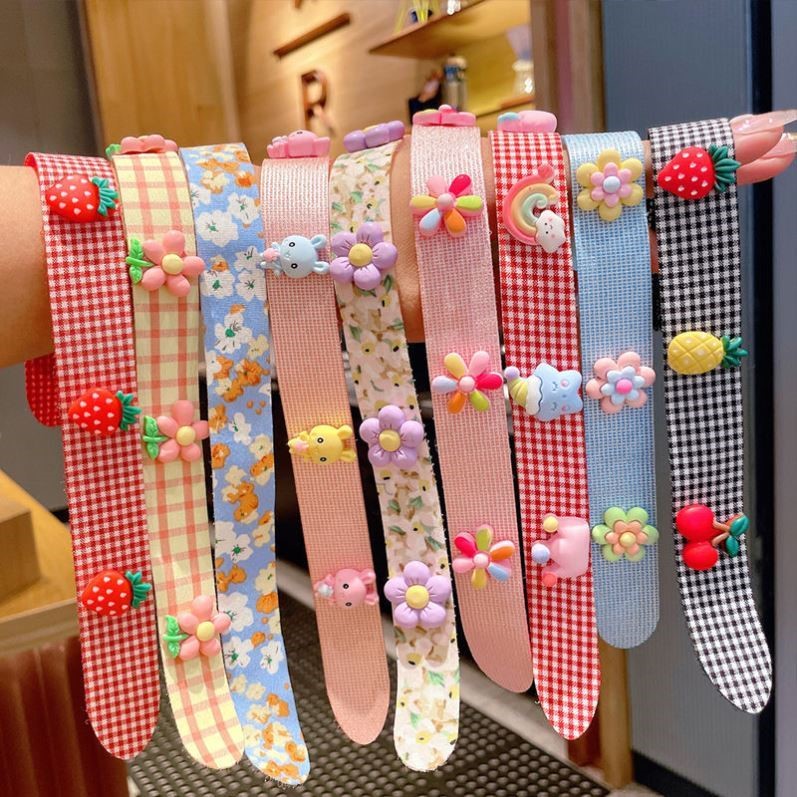 发帖魔术贴发箍儿童发带夏季刘海贴头饰碎发神器R发夹发卡女童发