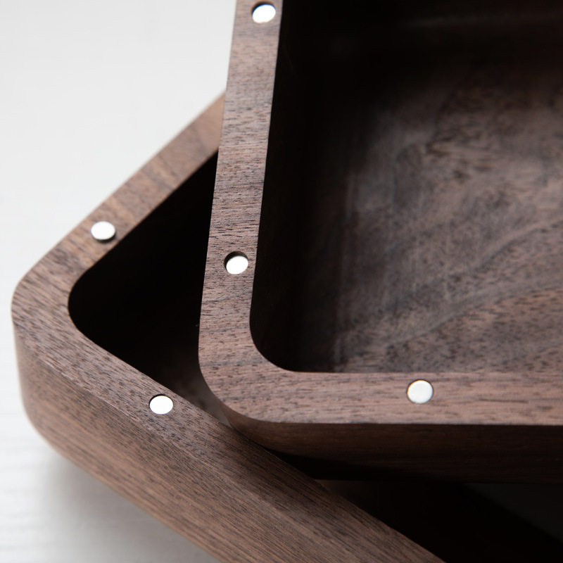 整木面包纸巾盒客厅高档轻奢胡桃木掏挖实木家用创意卧室纸巾收纳