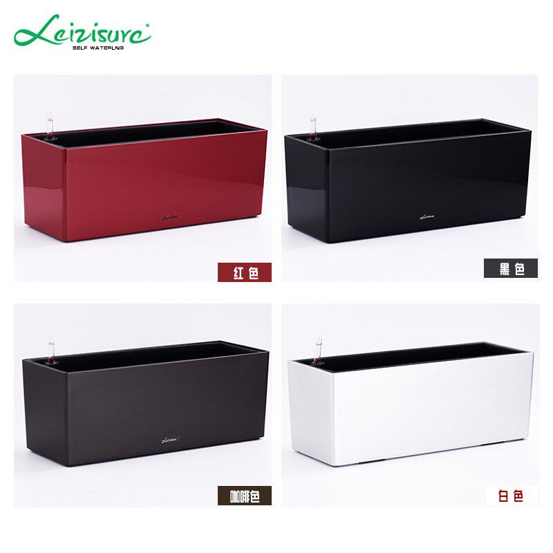 莱之秀汽车烤漆塑料长方形阳台壁挂种植箱大酒店住宅懒人绿萝花盆