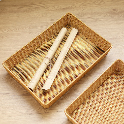 塑料编收纳筐大号厨房洗菜沥水篮摆放零食水果篮长方形超市货架篮