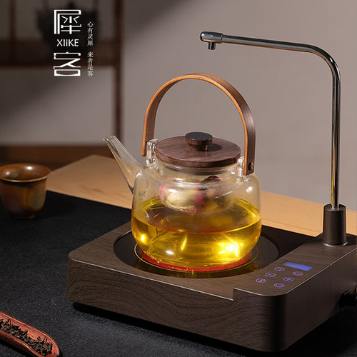电陶炉煮茶专用自动上水断电电热烧水壶抽水煮茶器玻璃壶茶具套装