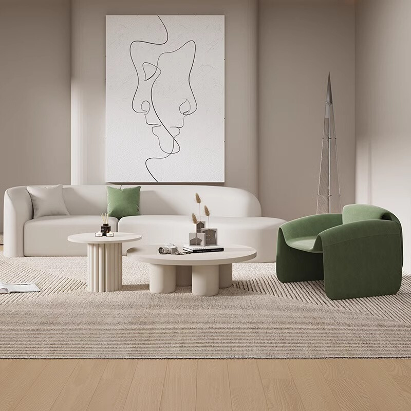 意式螃蟹椅沙发简约现代客厅单椅休闲椅子设计师酒店洽谈桌椅组合