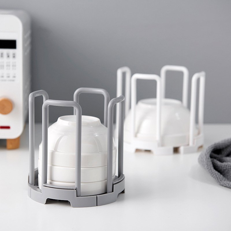 可伸缩碗架厨房置物架放碗架子沥水架塑料家用餐具简易碗筷收纳架