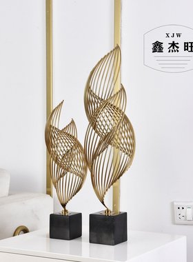 创意电视柜摆件现代客厅玄关酒柜金属工艺术品家居装饰品摆设