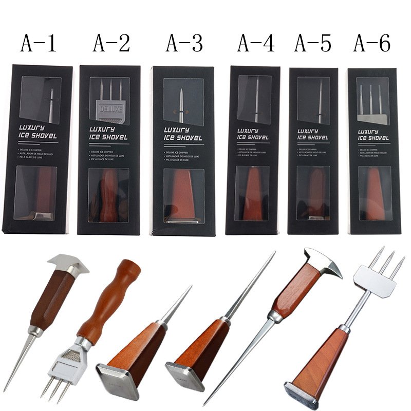 酒吧调酒师冰锥凿冰球器三叉戟单叉锥长冰锥短冰锥碎冰厂家直供