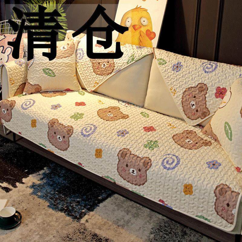 全棉布艺沙发垫四季通用简约现代客厅防滑全包盖萬能套罩巾坐垫子,居家布艺,沙发垫,淘宝优惠券,粉丝福利购,淘宝优惠卷
