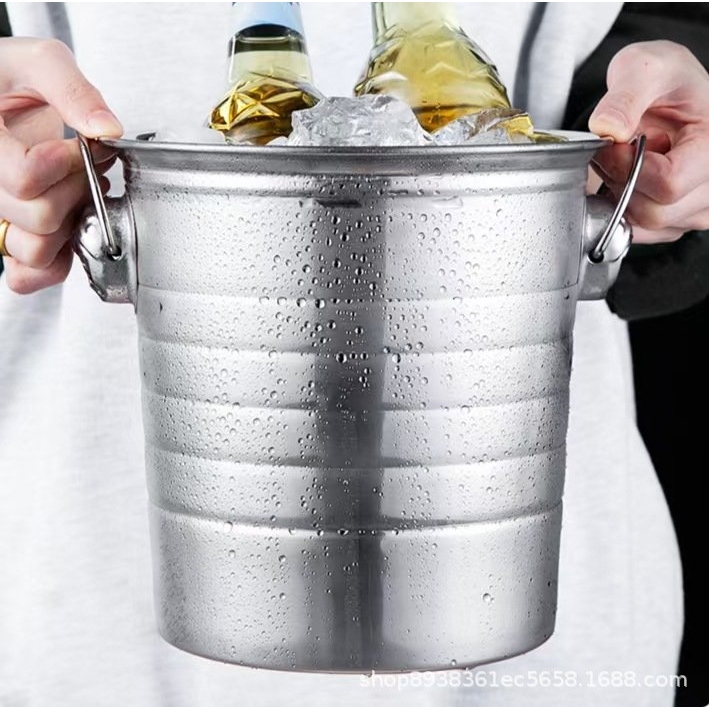 不锈钢冰桶商用冰粒桶手提啤酒桶保温beverage tub香槟桶不锈钢桶