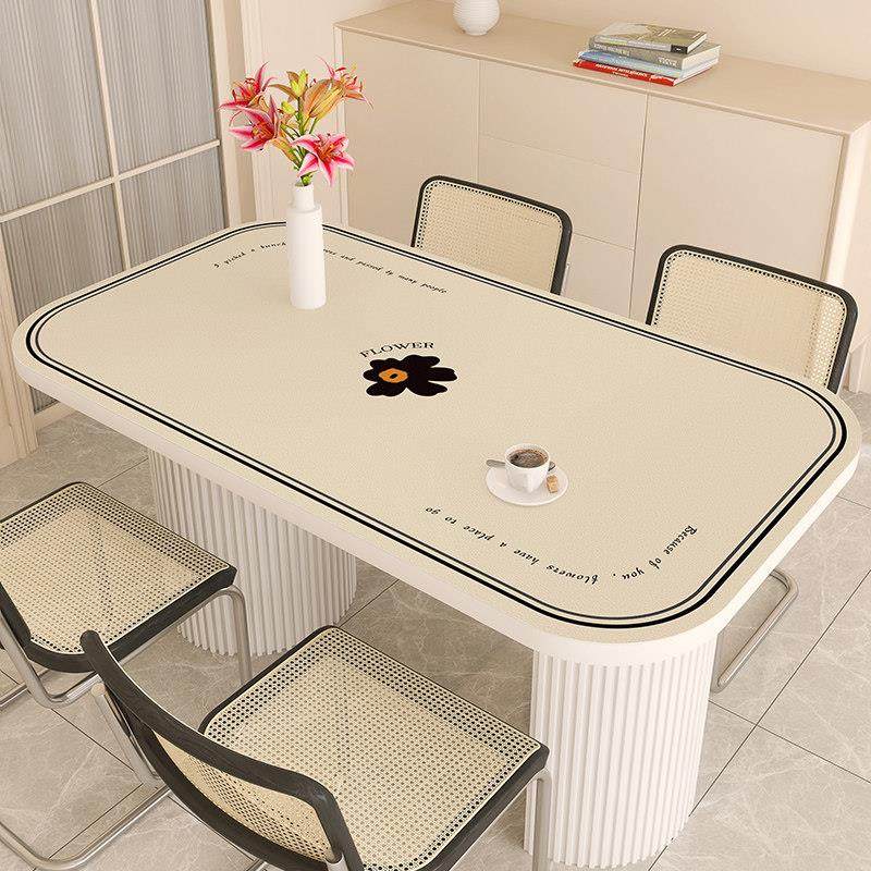 北欧风桌布防水防油免洗防烫皮革桌垫简约现代高级感餐桌茶几垫,居家布艺,桌布,淘宝优惠券,粉丝福利购,淘宝优惠卷