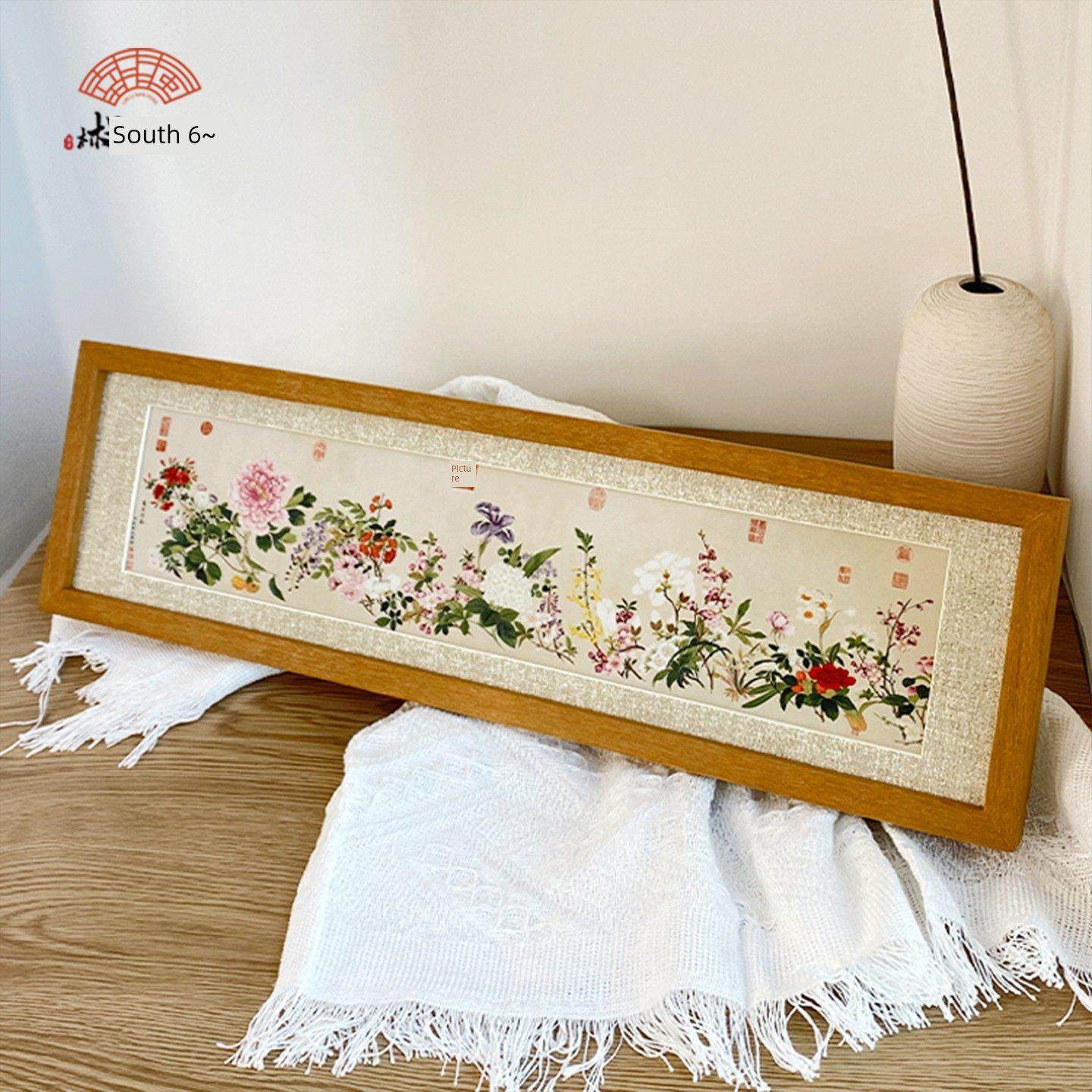 直播专属（国风覆刻画） 实木横摆台电视柜办公桌装饰摆件,家居饰品,现代装饰画,淘宝优惠券,粉丝福利购,淘宝优惠卷