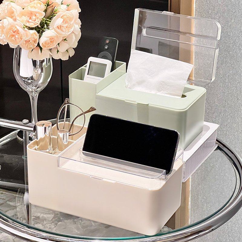 厕所纸巾盒免打孔卷纸盒防水多功能塑料抽纸盒壁挂式洗脸巾收纳盒