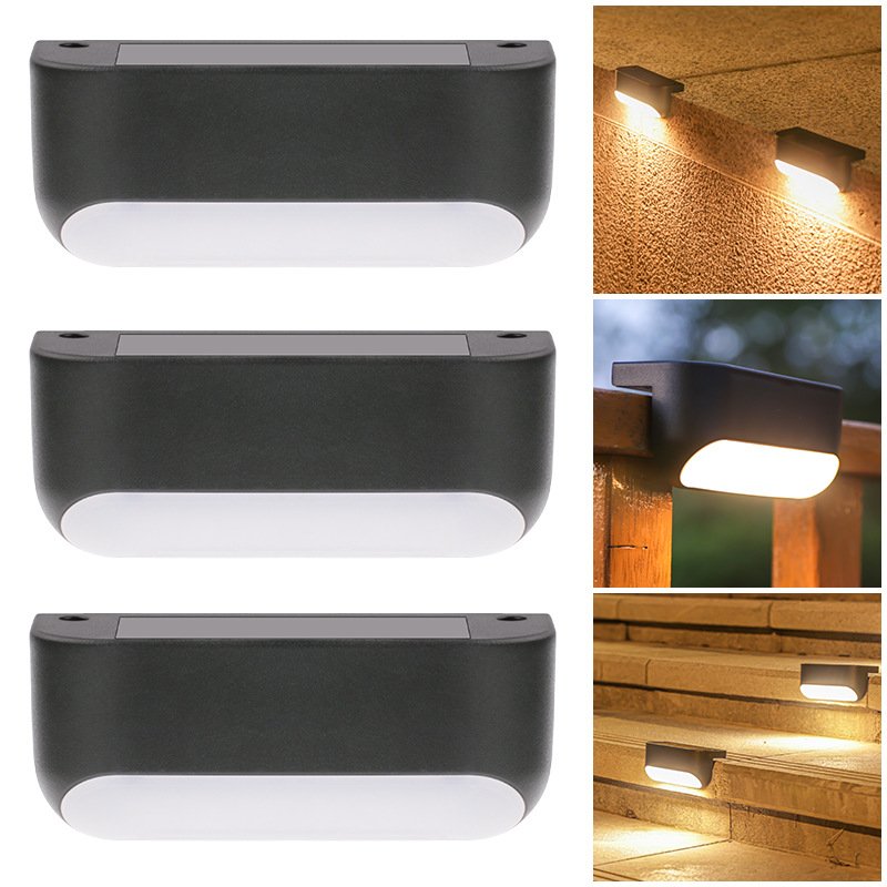 太阳能台阶灯户外庭院灯栏杆灯阶梯灯围栏灯装饰楼梯灯墙壁篱笆灯