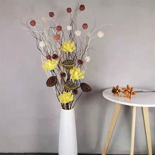 天然曲柳干树枝天然树枝装饰客厅落地玄关隔断橱窗干枝装饰花干花