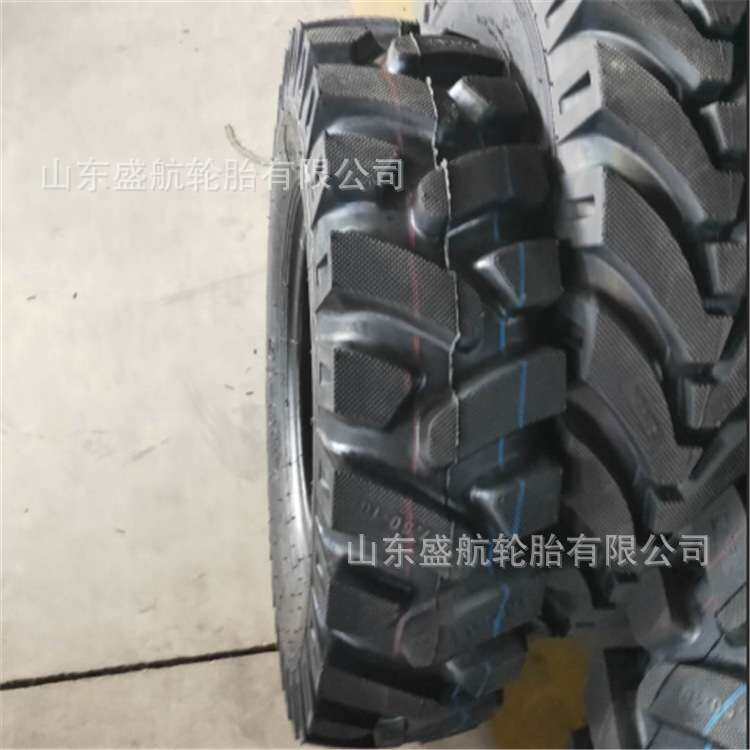 挖机挖沟机斜交工程轮胎7.50-16山地王加密人字花纹轮胎750-16