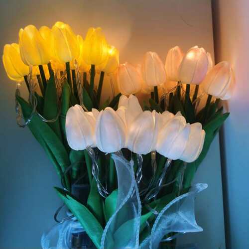 led string lights simulation tulip color lights mother's day
