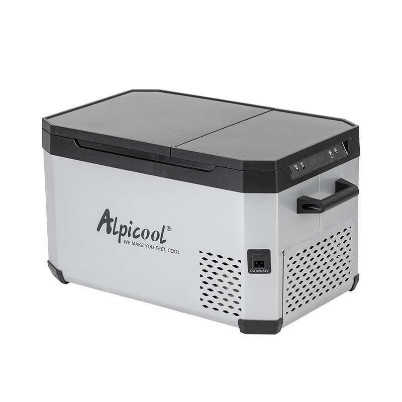 冰虎车载冰箱压缩机制冷12V24V双开门双温双控车家两用小冰箱