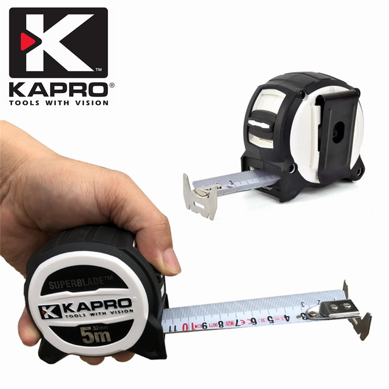 KAPRO开普路卷尺高精度钢卷尺5米尺子加宽加厚带磁木工圈尺511