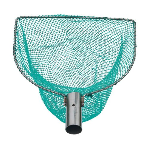 平头方形细眼密网不锈钢实心v抄网头带内圈养殖捞鱼加深大物抄网