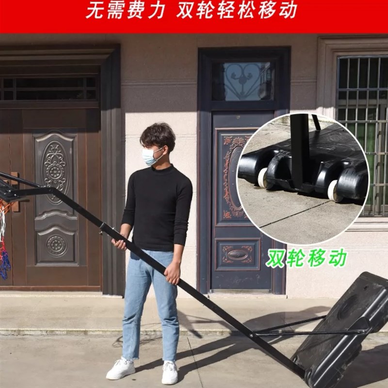 新疆包邮儿童户外投篮球架x可升降室内可扣篮移动式篮球架家用