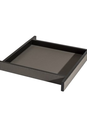 空合方款皮革f托盘电镀陶瓷花器玻璃酒杯样板间售楼部客厅茶几摆