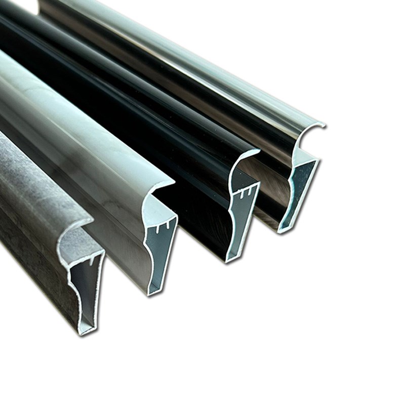 灶台橱柜台面下挂封边条r铝合金瓷砖橱柜新款上挡水条收口条型材